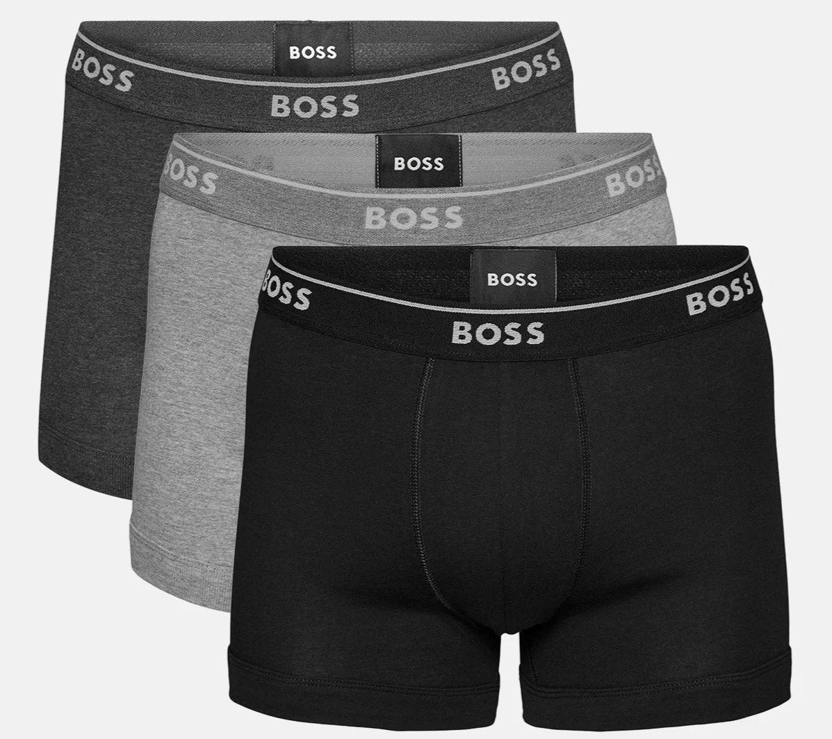 Hugo Boss Men's Classic Boxer Briefs 3-Pack - Black/Charcoal/Grey