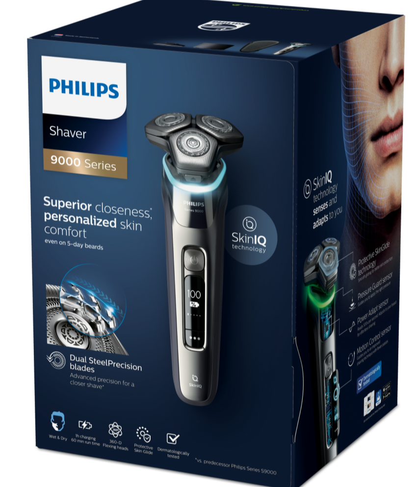 Philips Series 9000 SkinIQ Electric Shaver with Charging Stand