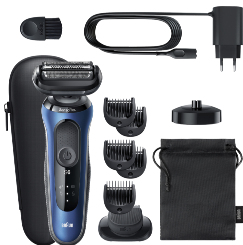 Braun Series 6 Wet & Dry Electric Shaver with Beard Trimmer Head