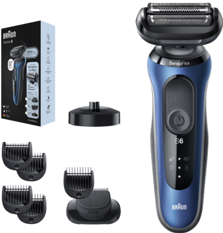 Braun Series 6 Wet & Dry Electric Shaver with Beard Trimmer Head