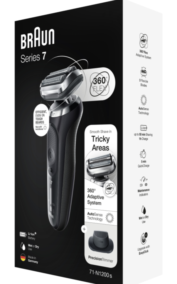 Braun Series 7 Wet & Dry Electric Shaver with Precision Trimmer Head