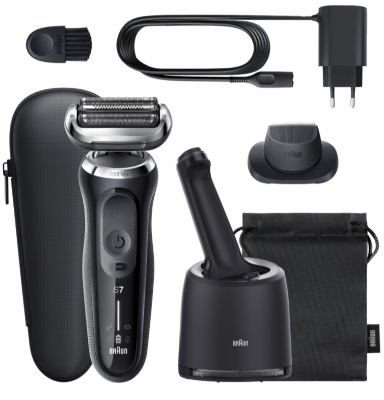 Braun Series 7 Wet/Dry Electric Shaver with Precision Trimmer and Charge Station