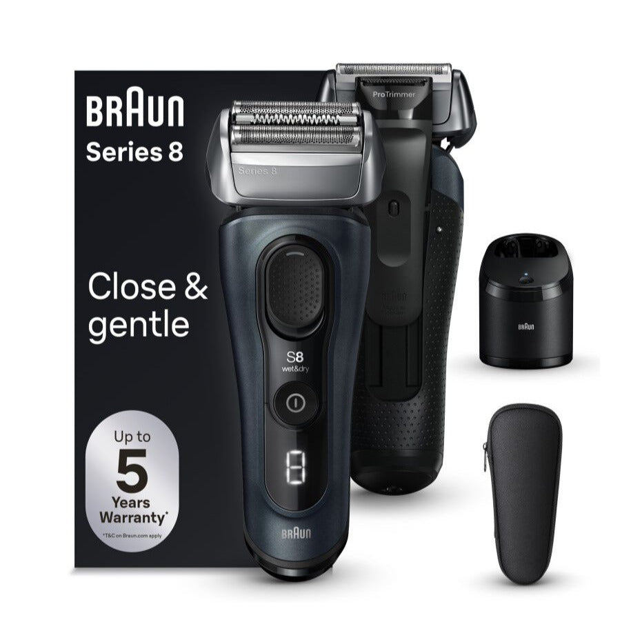 Braun Series 8 New Wet/Dry Electric Shaver with 5in1 SmartCare and Travel Case