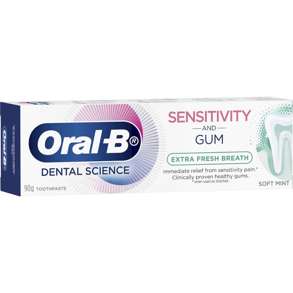 5 x Oral-B Sensitivity & Gum Extra Fresh Breath Soft Mint Toothpaste 90g