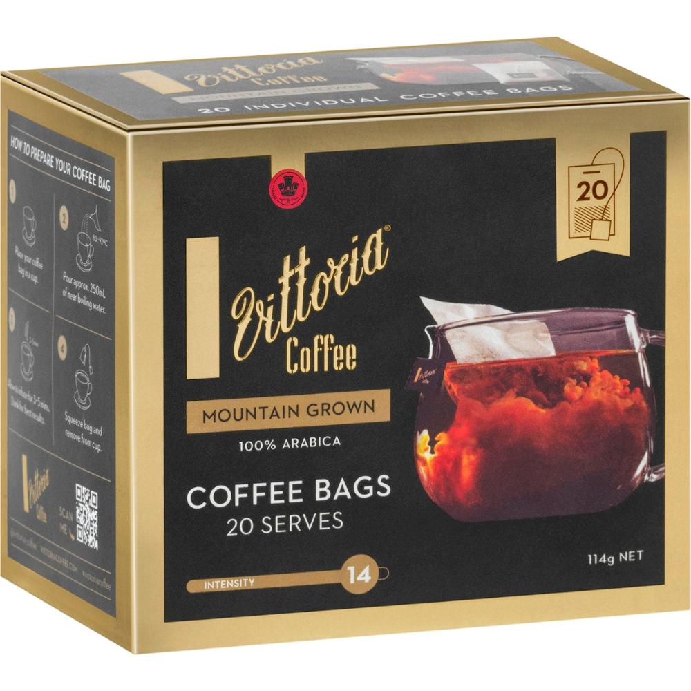 Vittoria Coffee Bags Mountain Grown 60 Pack