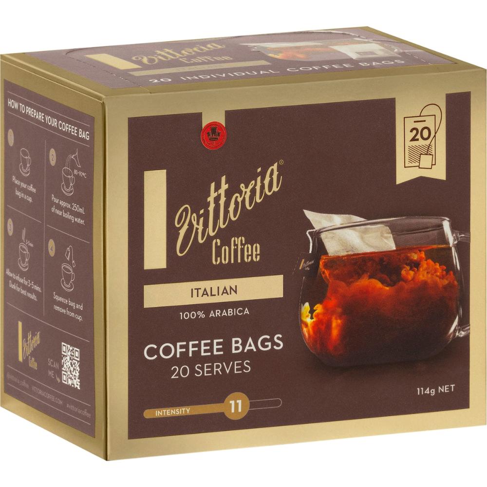 Vittoria Coffee Bags Italian 60 Pack