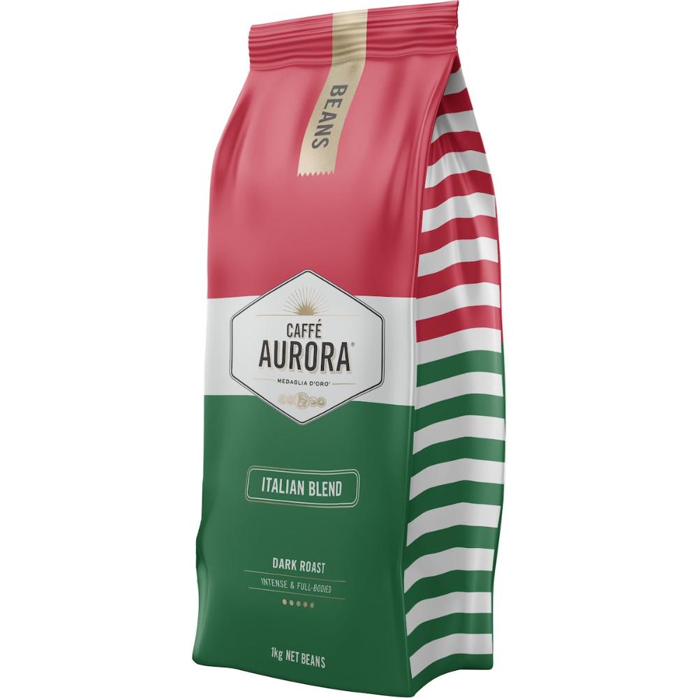 2 x Caffe Aurora Italian Blend Coffee Beans 1kg