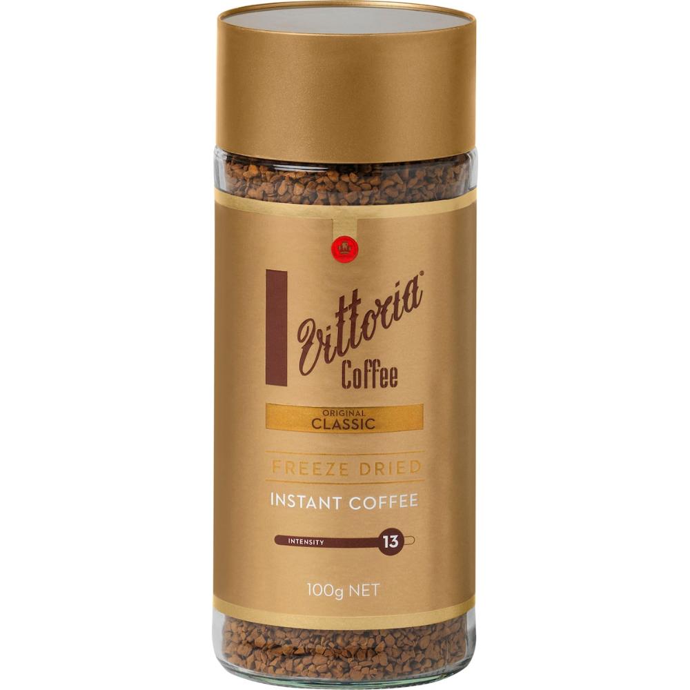 3 x Vittoria Freeze Dried Instant Coffee Classic 100g