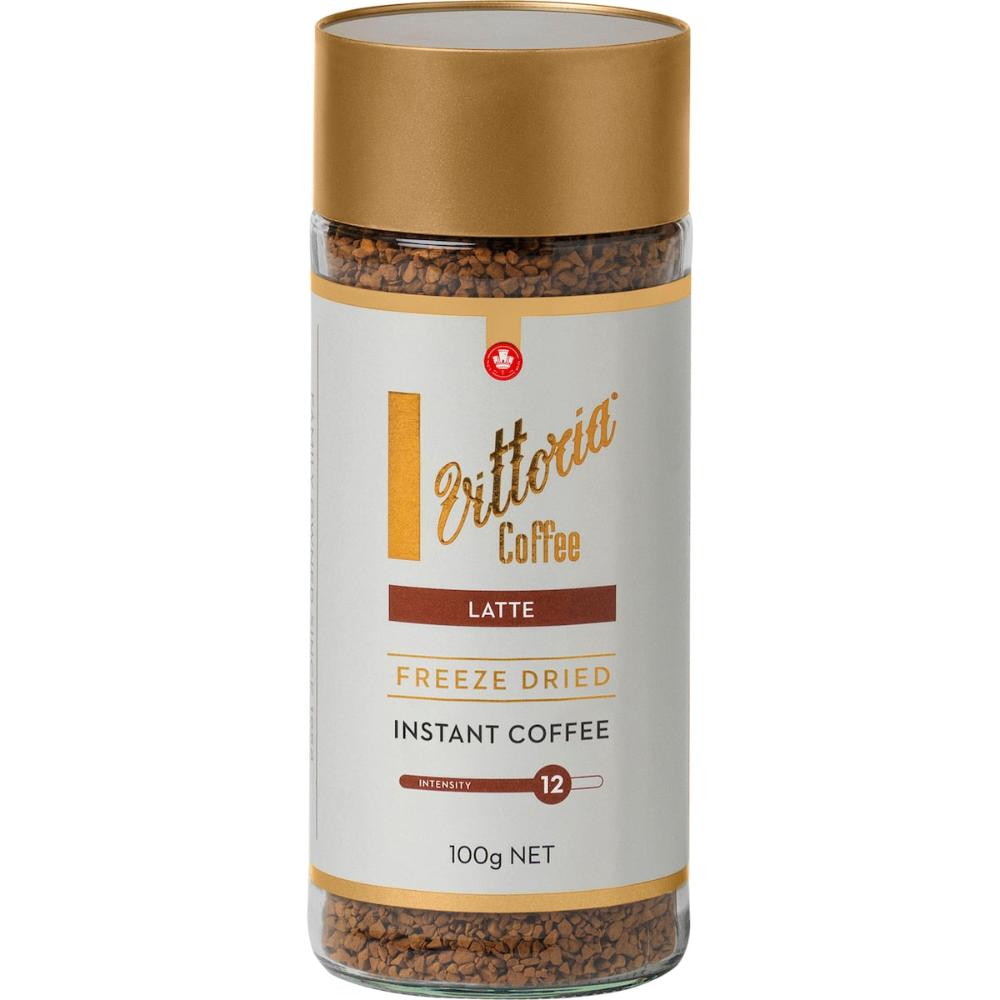 3 x Vittoria Freeze Dried Instant Coffee Latte 100g