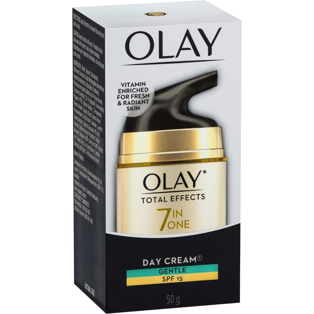 2 x Olay Total Effects Face Cream Moisturiser Gentle Spf 15 50g