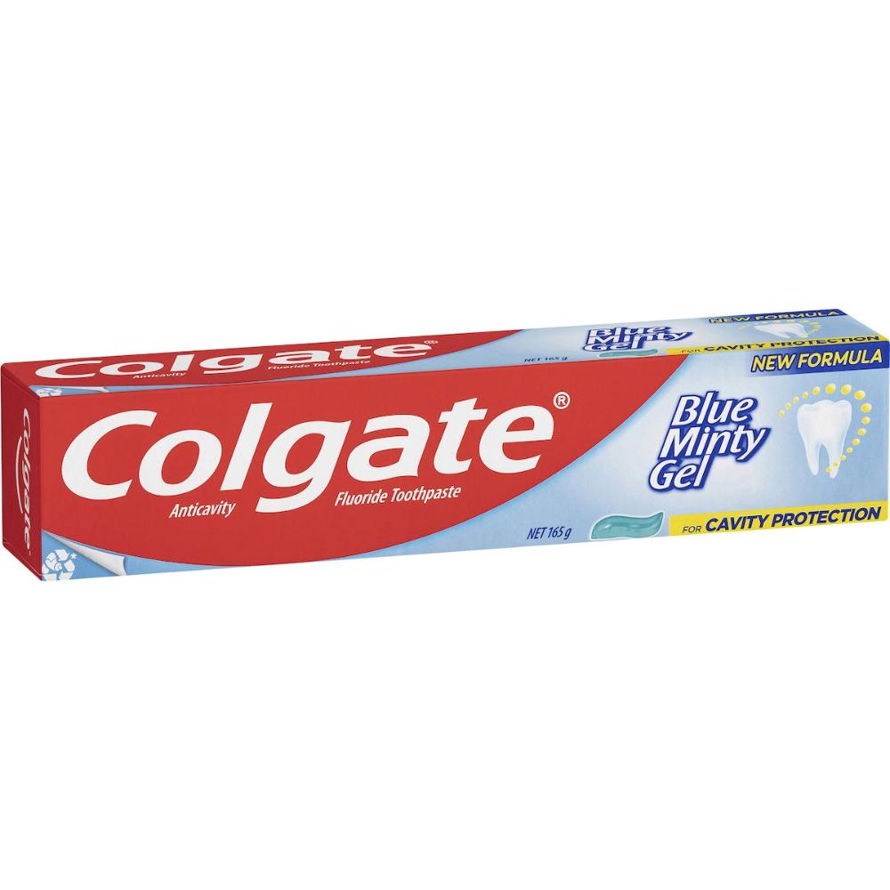 5 x Colgate Cavity Protection Toothpaste Blue Minty Gel For Cavity 165g