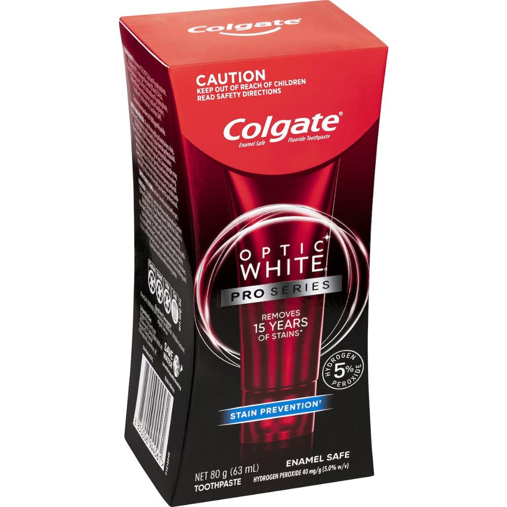 2 x Colgate Teeth Whitening Toothpaste Optic White Pro Series Teeth 80g