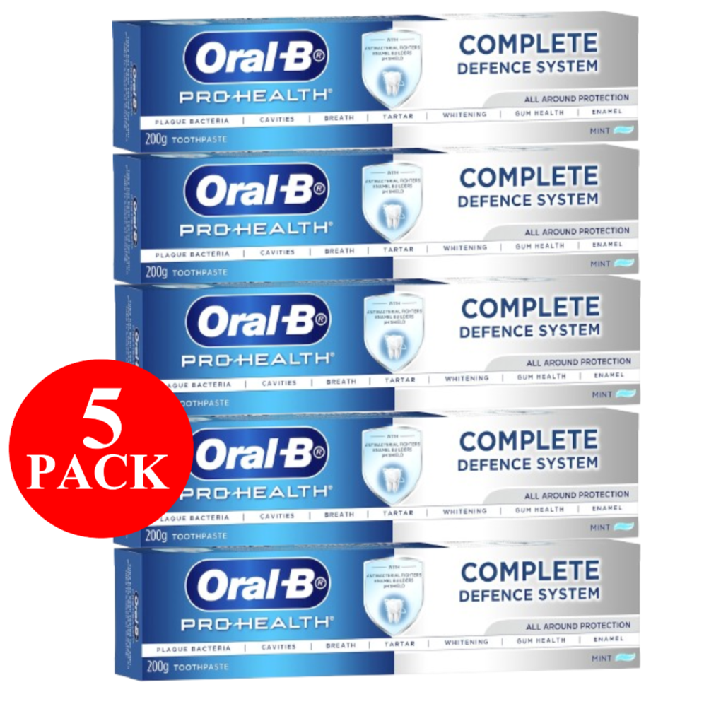 5 x Oral-B Pro-health Complete Defence Toothpaste Each