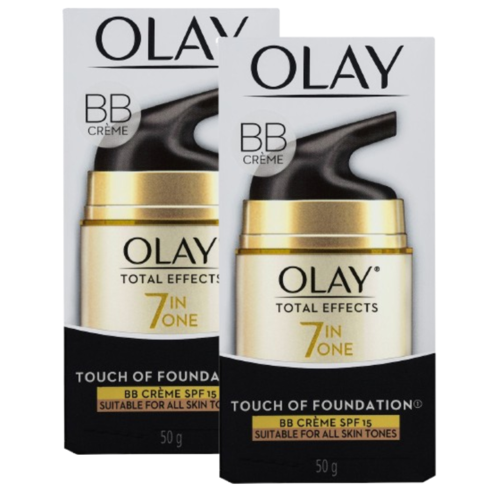 2 x Olay Total Effects Touch Of Foundation Moisturiser 50g