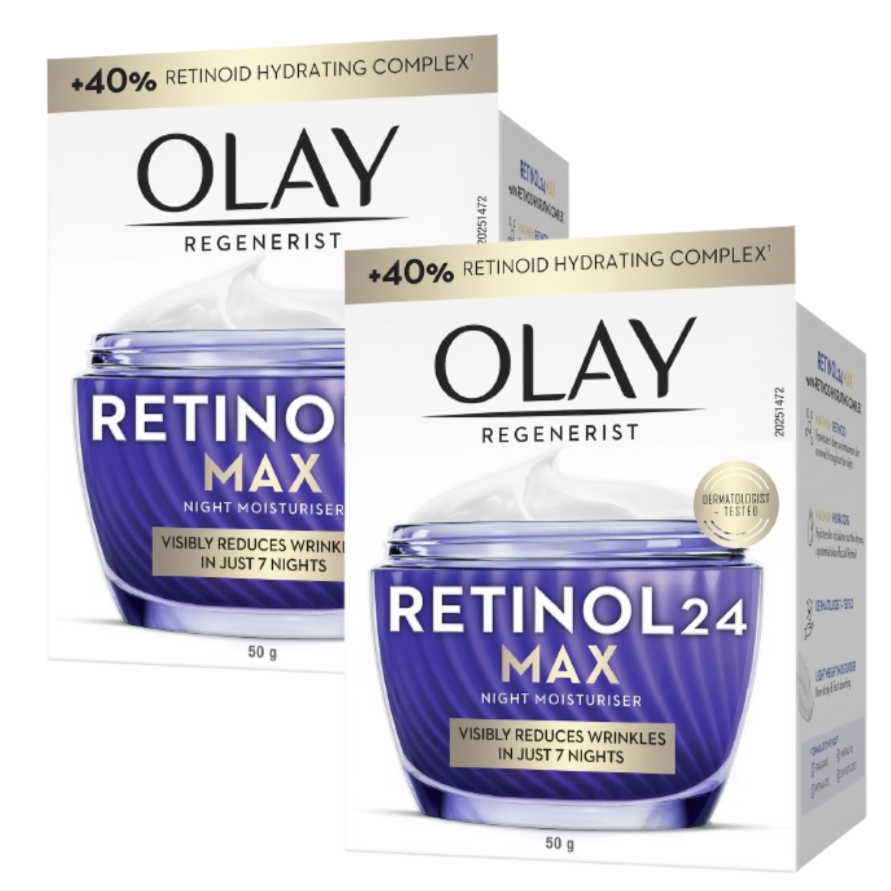 2 x Olay Regenerist Retinol24 Max Cream 50g