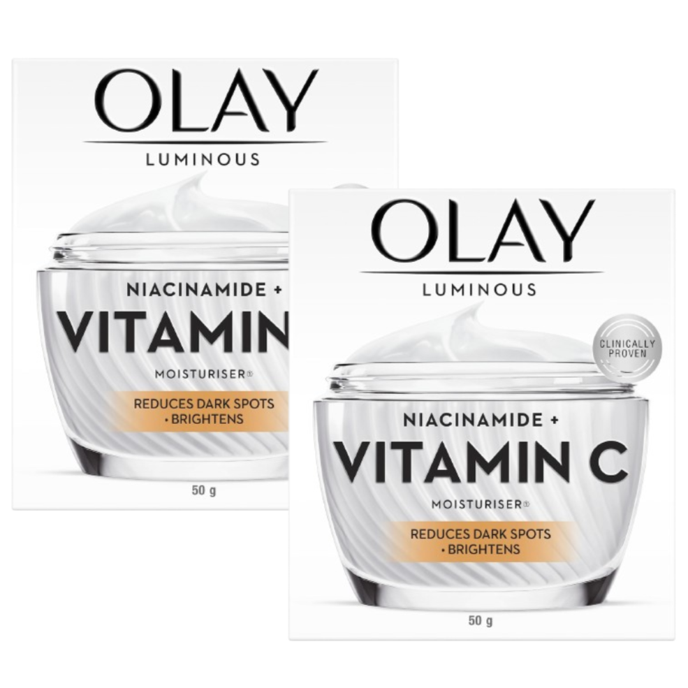 2 x Olay Niacinamide + Vitamin C Moisturiser 50g