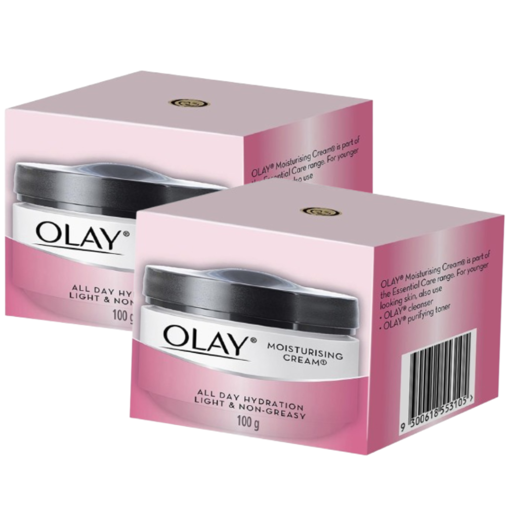 2 x Olay Moisturising Face Cream 100g