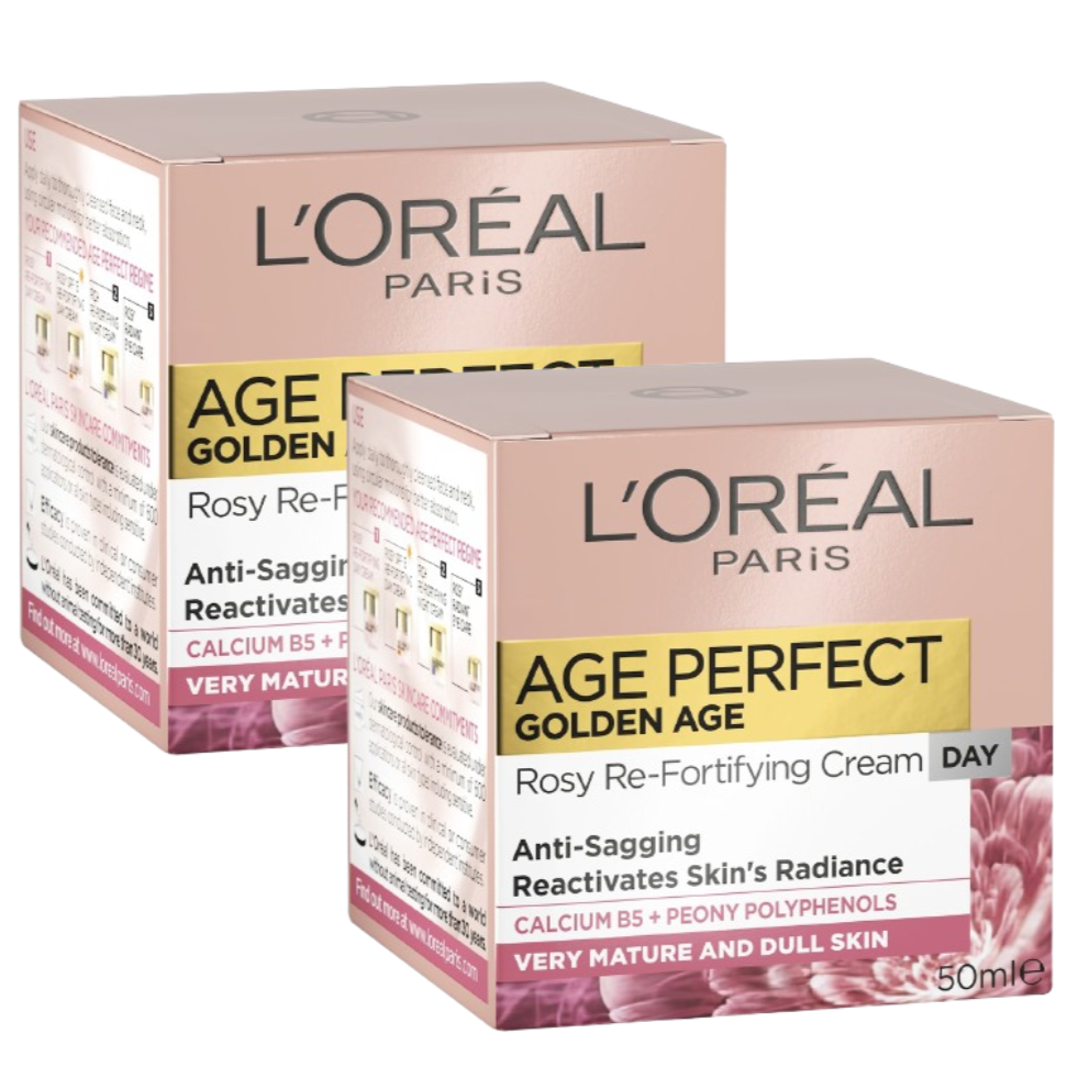 2 x L'oreal Paris Age Perfect Golden Age Rosy Day Cream 50ml