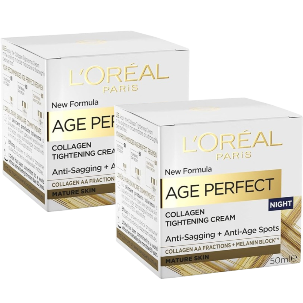 2 x L'oreal Paris Age Perfect Night Cream 50ml