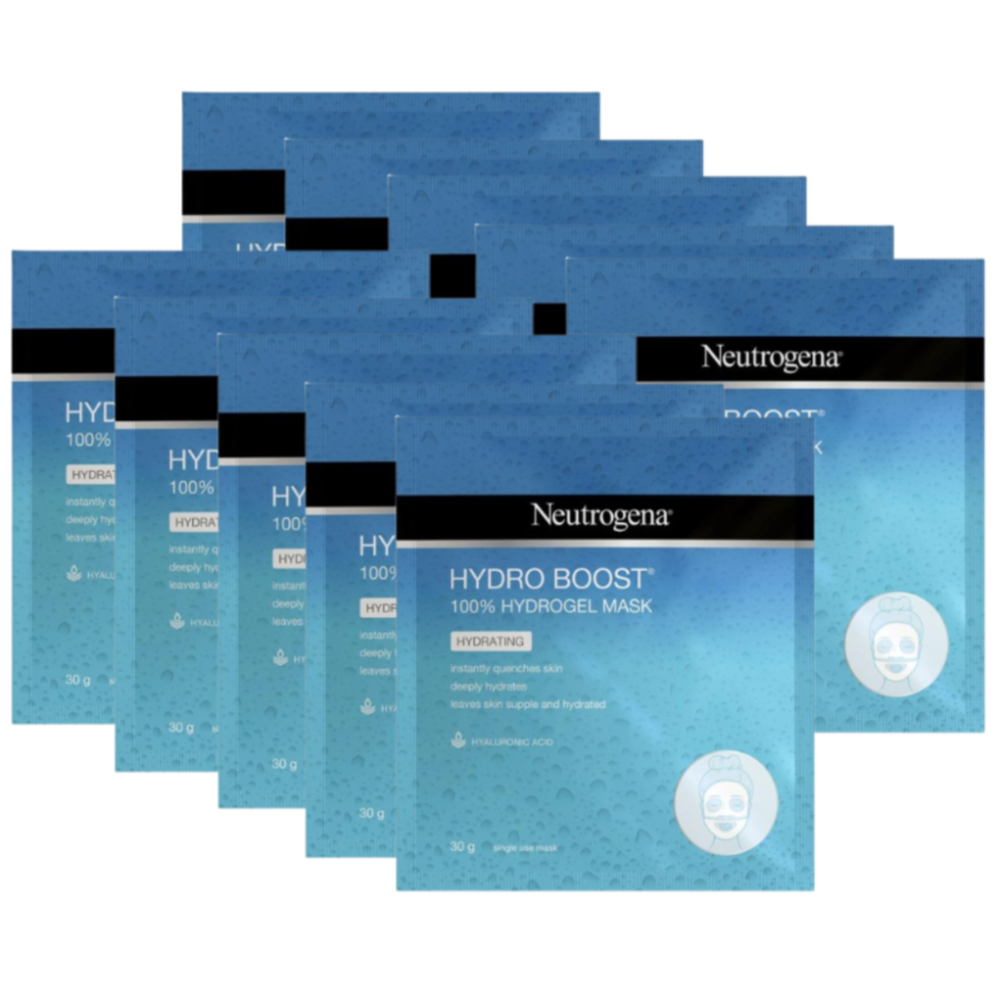 10 x Neutrogena Hydro Boost Hydrating Hydrogel Mask 30g