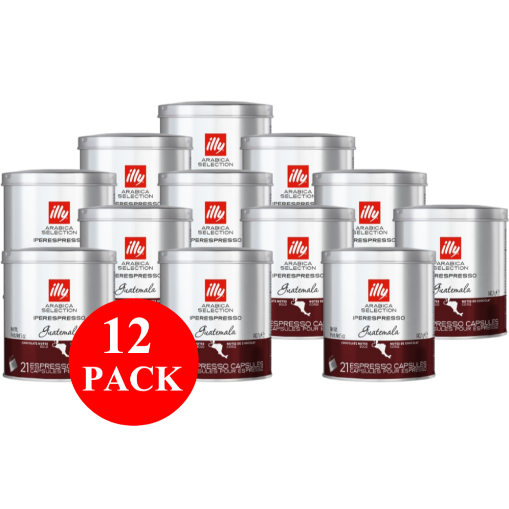 12 x illy Guatemala Capsules 21pcs 140g