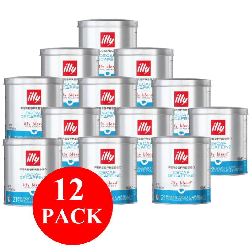 12 x illy Decaf Iperespresso Capsules 21pcs 140g