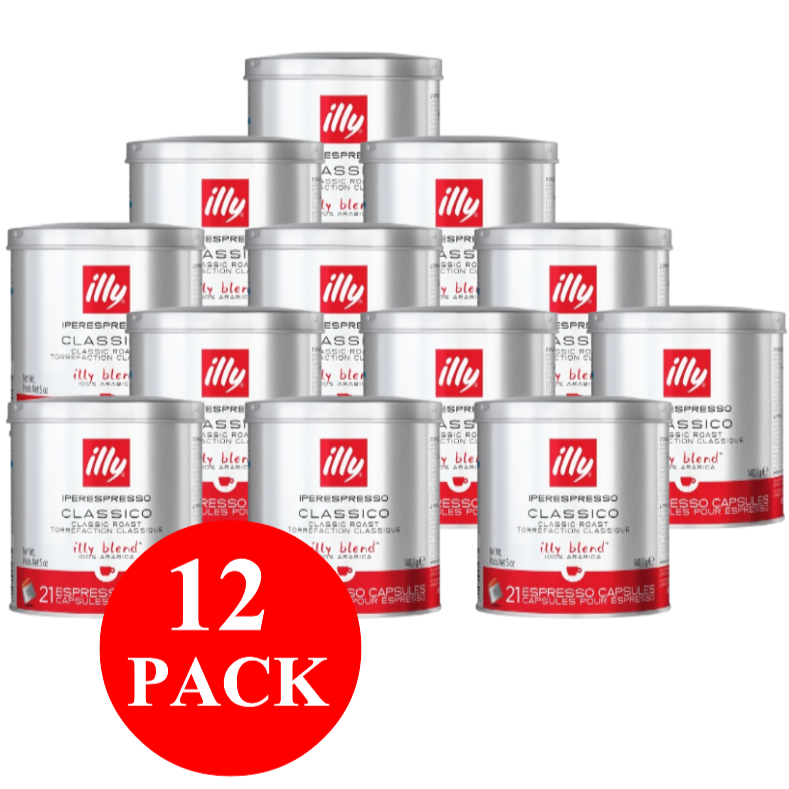 12 x illy Classico Iperespresso Capsules 21pcs 140g