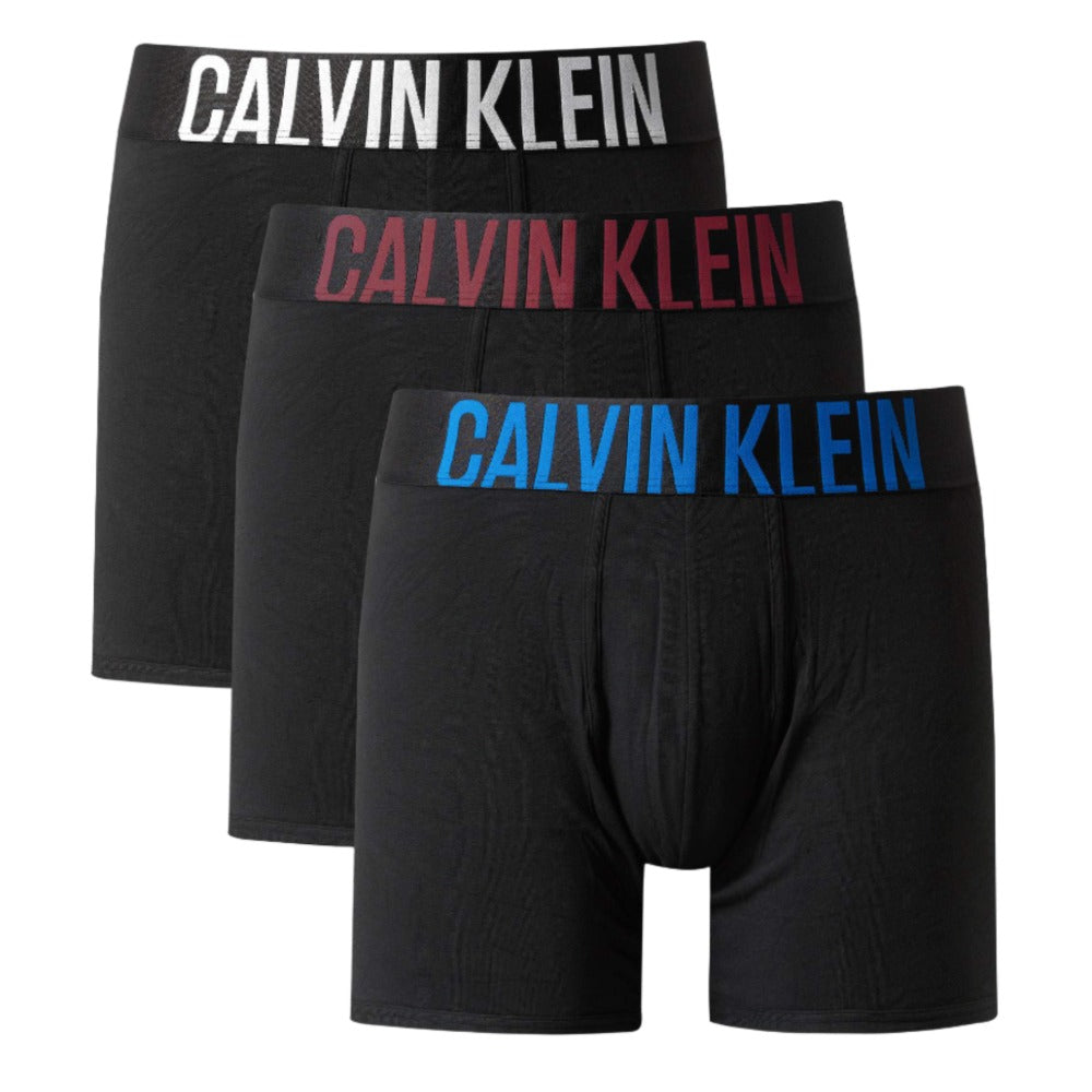 Calvin Klein Mens Intense Power Boxer Brief 3 Pack - Black/Black/Black