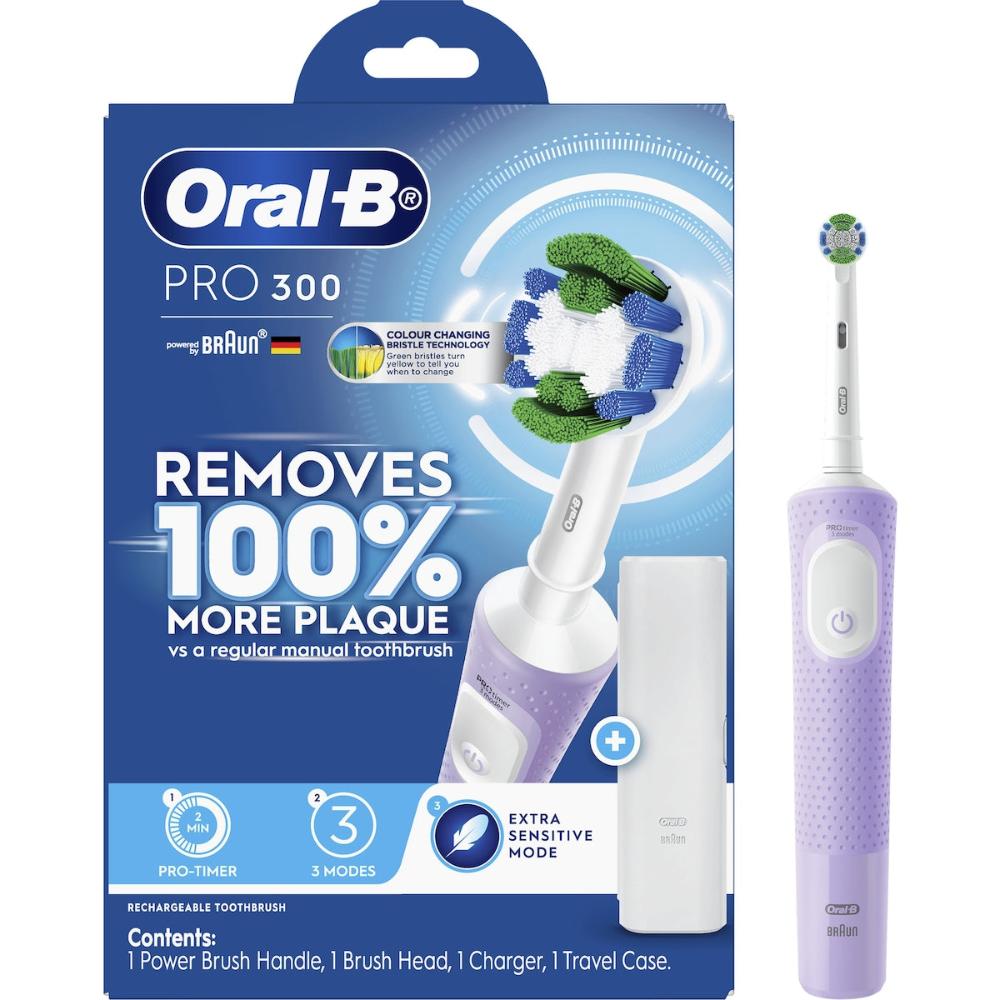 Oral-B Pro 300 Electric Toothbrush Lavender Each