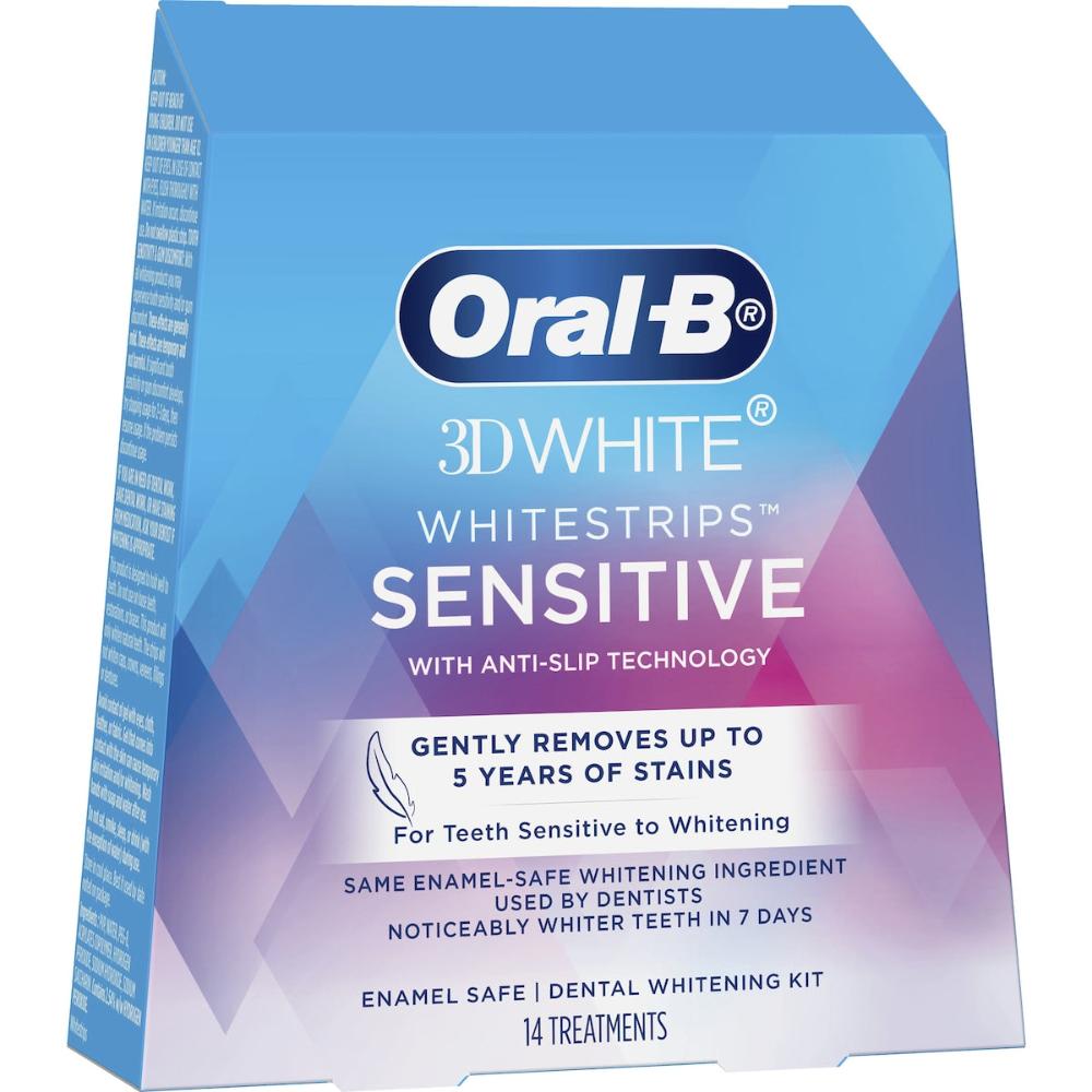 2 x Oral-B 3D White Whitestrips Sensitive Dental Whitening Kit 14 Pack