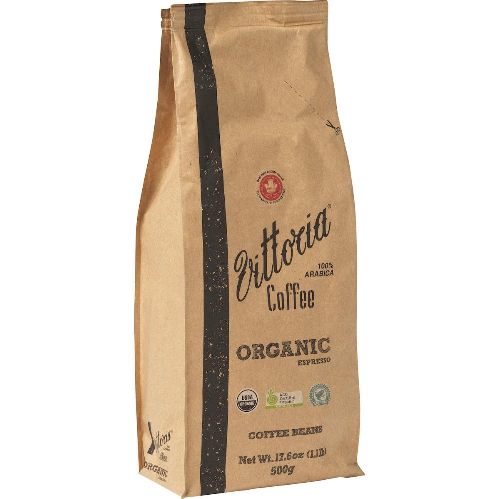 3 x Vittoria Organic Coffee Beans 500g