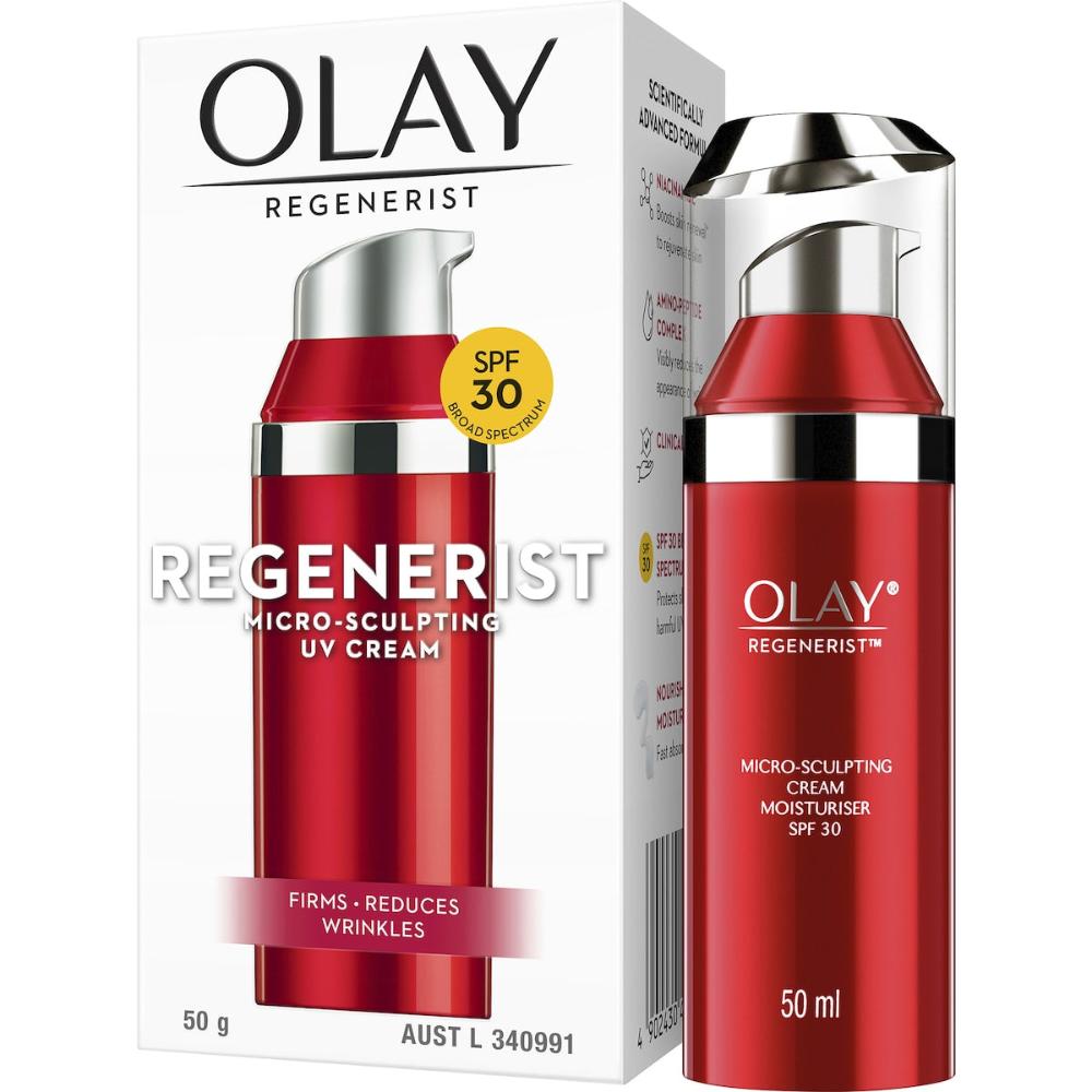 2 x Olay Regenerist Face Cream Moisturiser Spf 30 50g