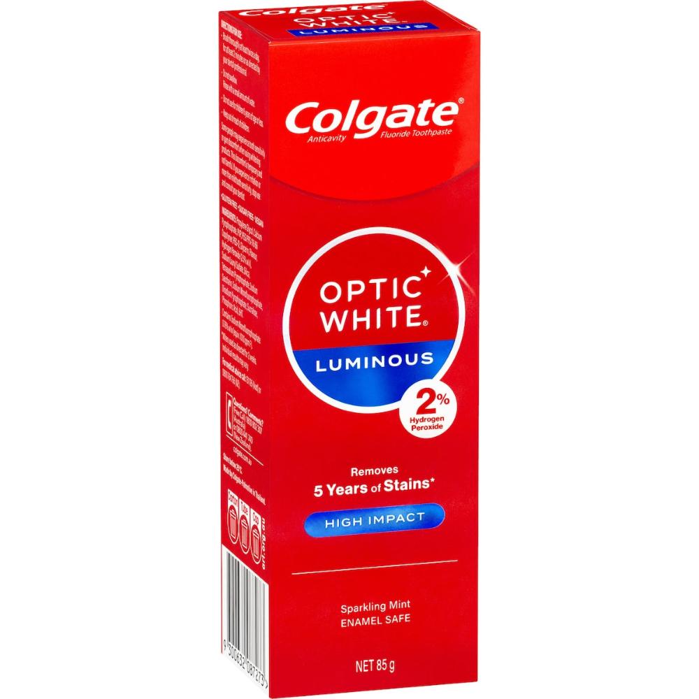 3 x Colgate Teeth Whitening Toothpaste Optic White Expert High Impact 85g