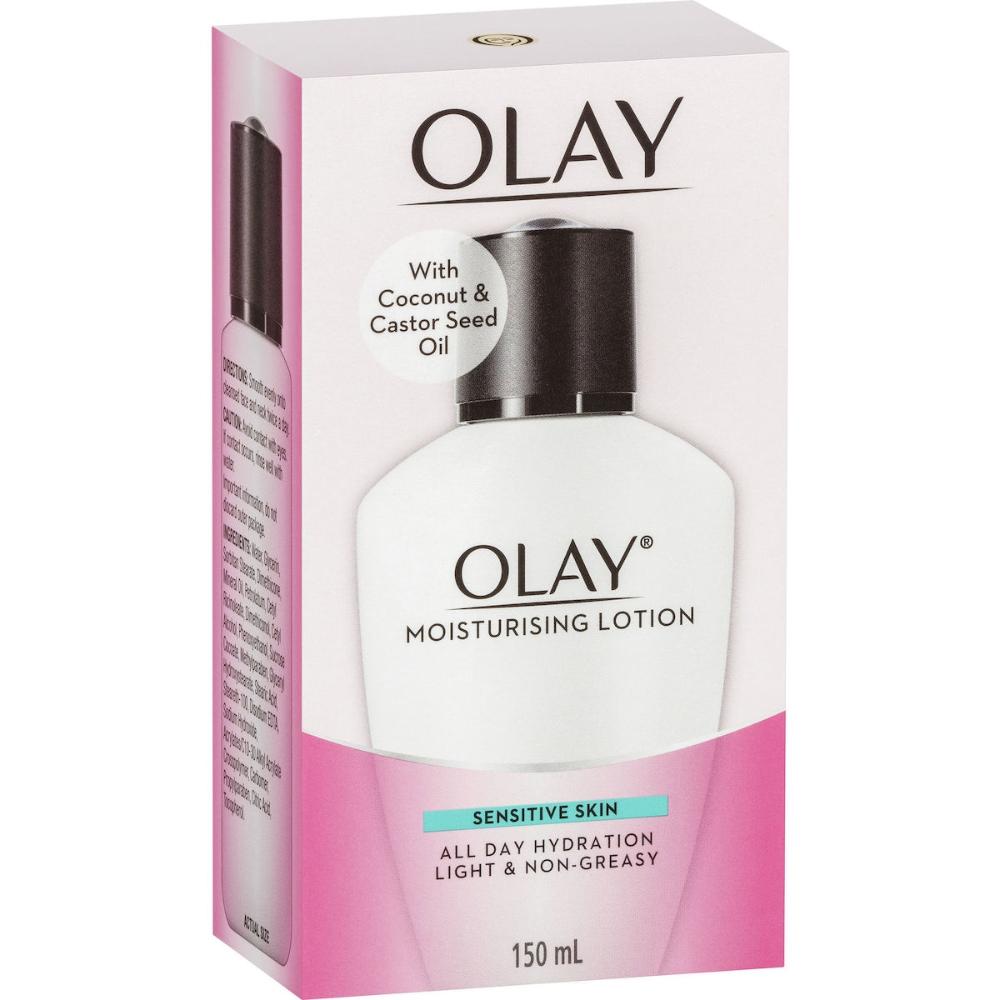 2 x Olay Moisturising Lotion For Sensitive Skin Care 150ml