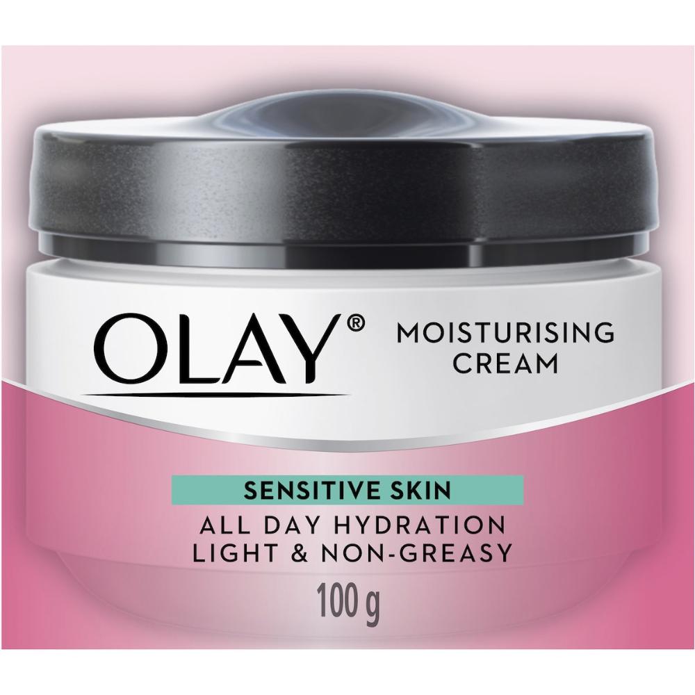 2 x Olay Moisturising Face Cream Sensitive Skin 100g