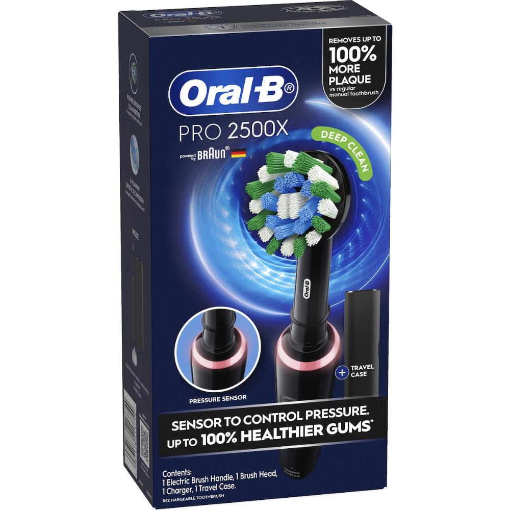 Oral-B Pro 2500x Electric Toothbrush Black Each