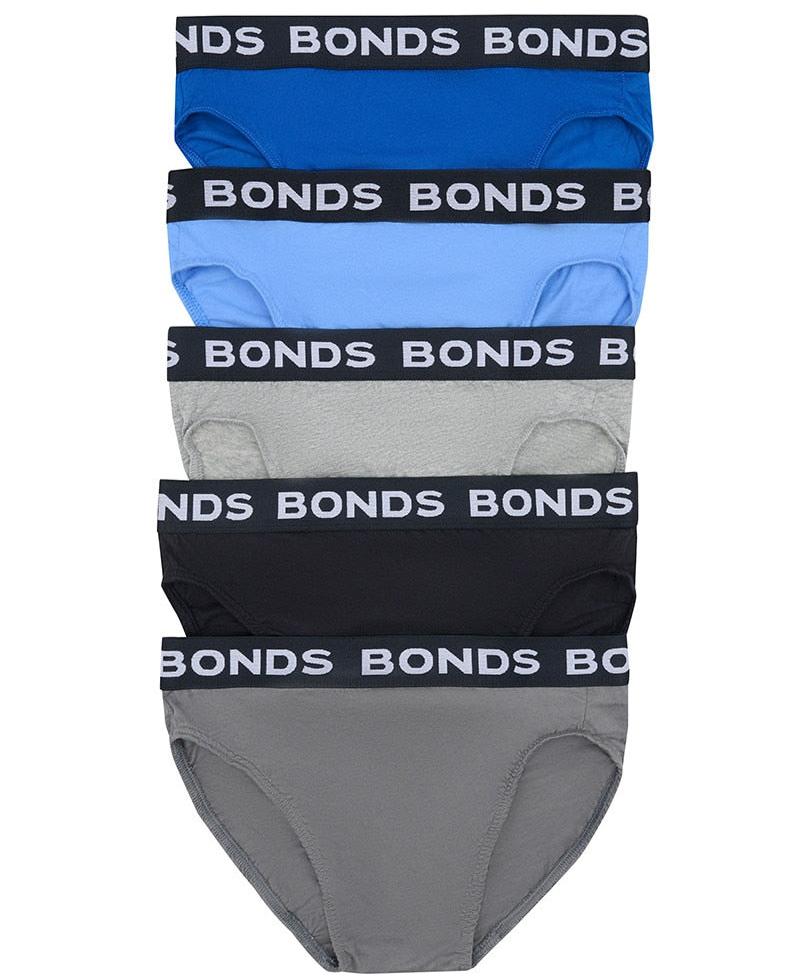 Bonds Men's Underwear 5 Pack Hipster Brief - Assorted Pack 001