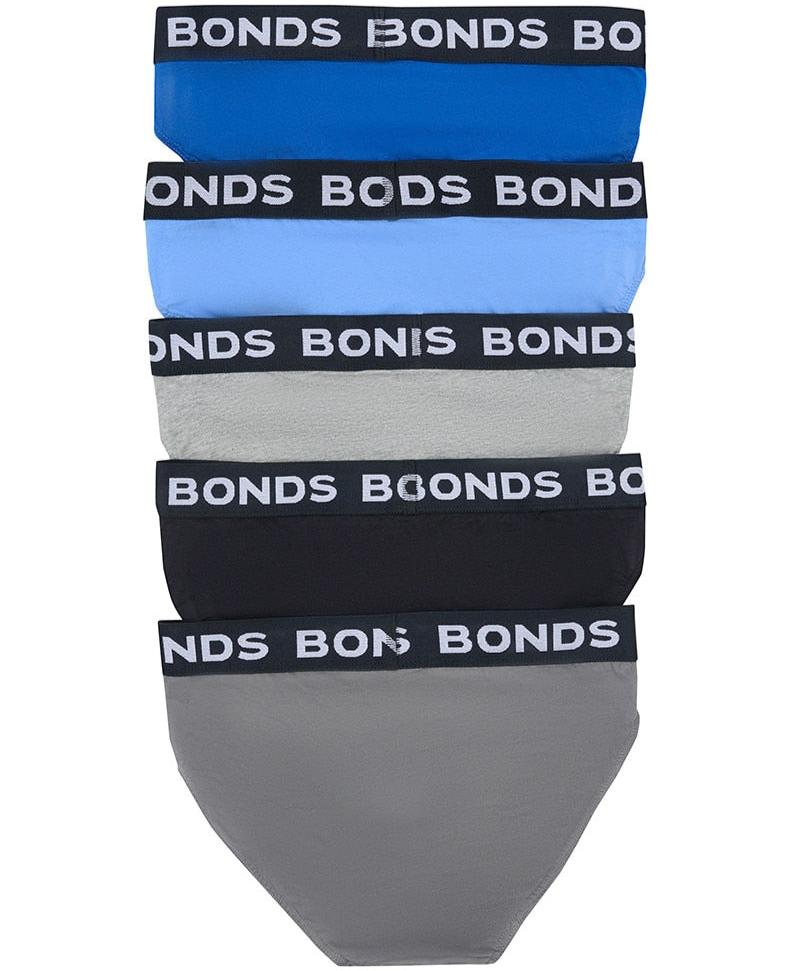 Bonds Men's Underwear 5 Pack Hipster Brief - Assorted Pack 001