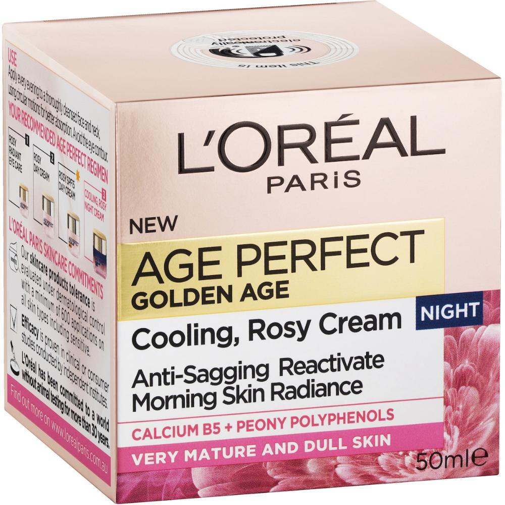 2 x L'oreal Paris Age Perfect Golden Age Rosy Night Cream 50ml