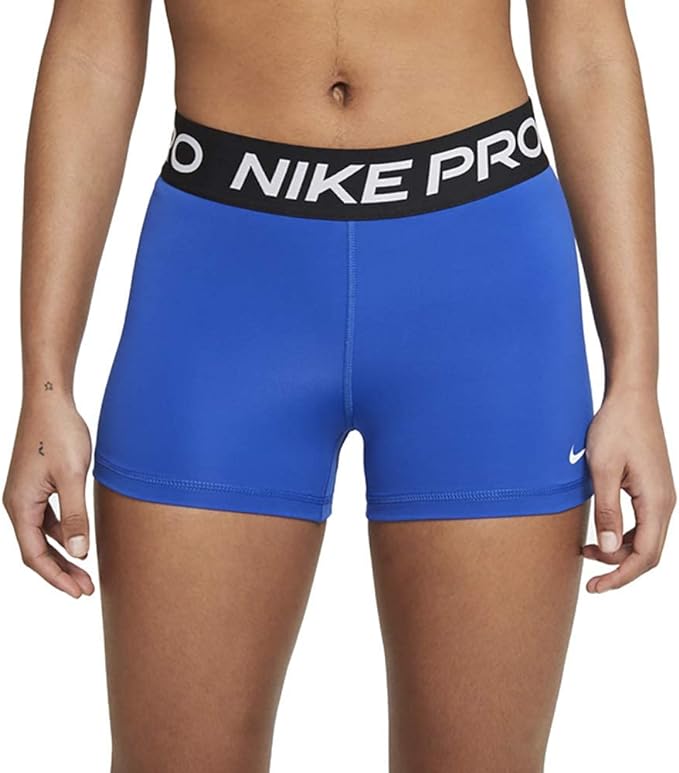 Nike Womens Pro 365 3-Inch Shorts- Game Royal/Black/White