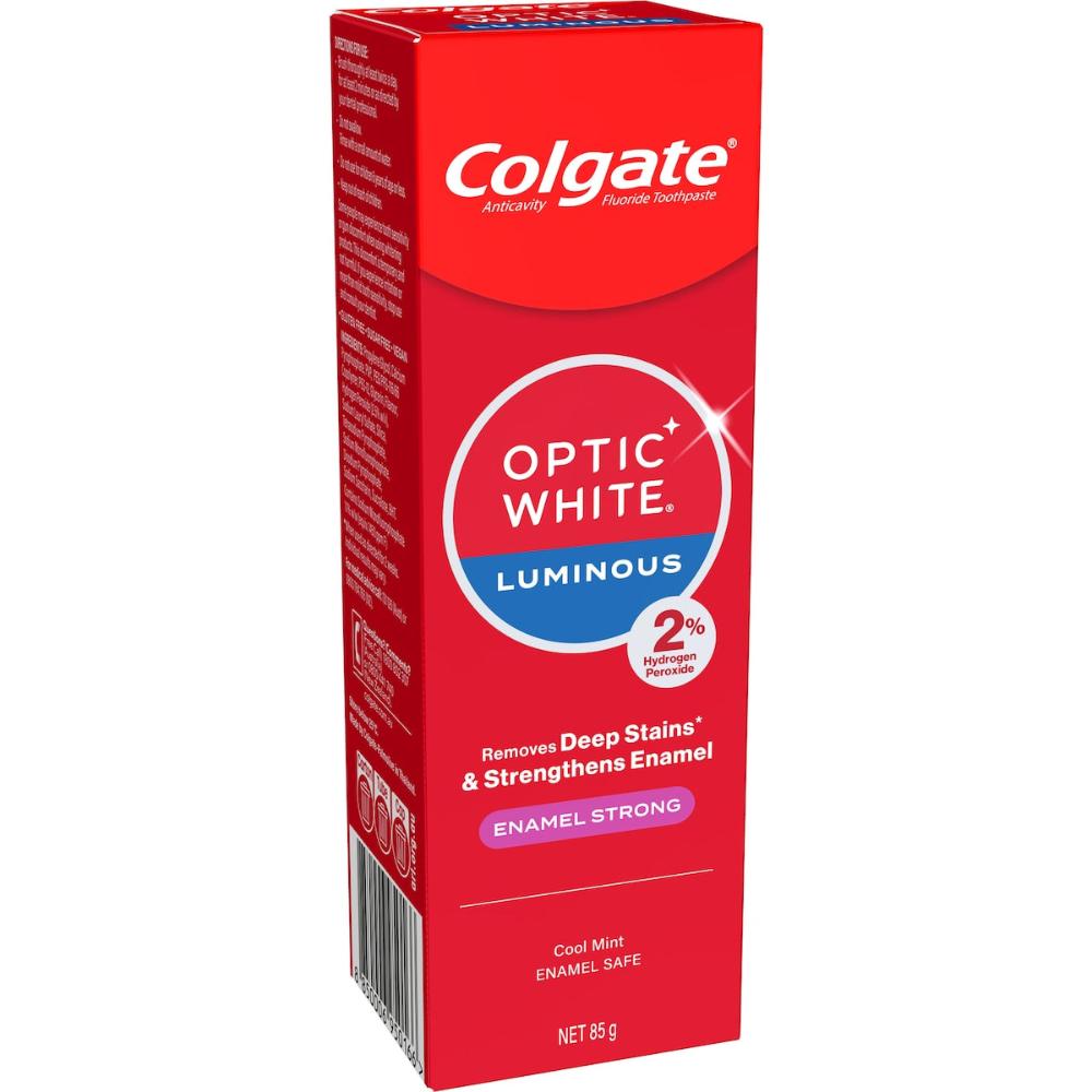 3 x Colgate Teeth Whitening Toothpaste Optic White Enamel Strong 85g