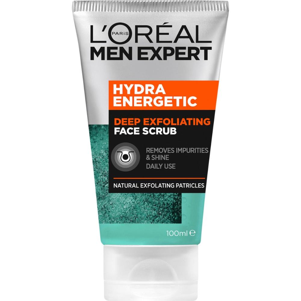 3 x L'oreal Men Expert Hydra Energetic Deep Exfoliating Face Scrub 100ml