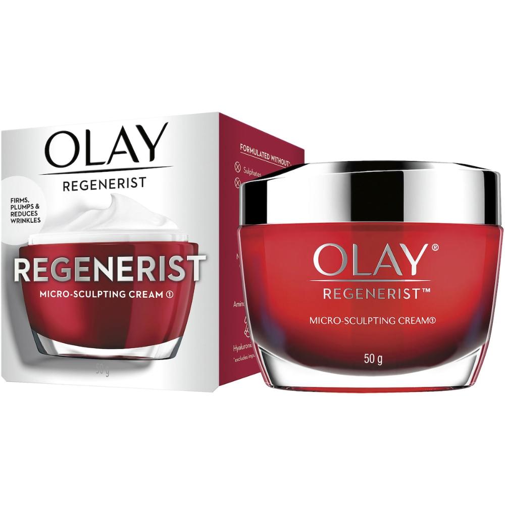 2 x Olay Regenerist Micro-sculpting Face Cream Moisturiser 50g