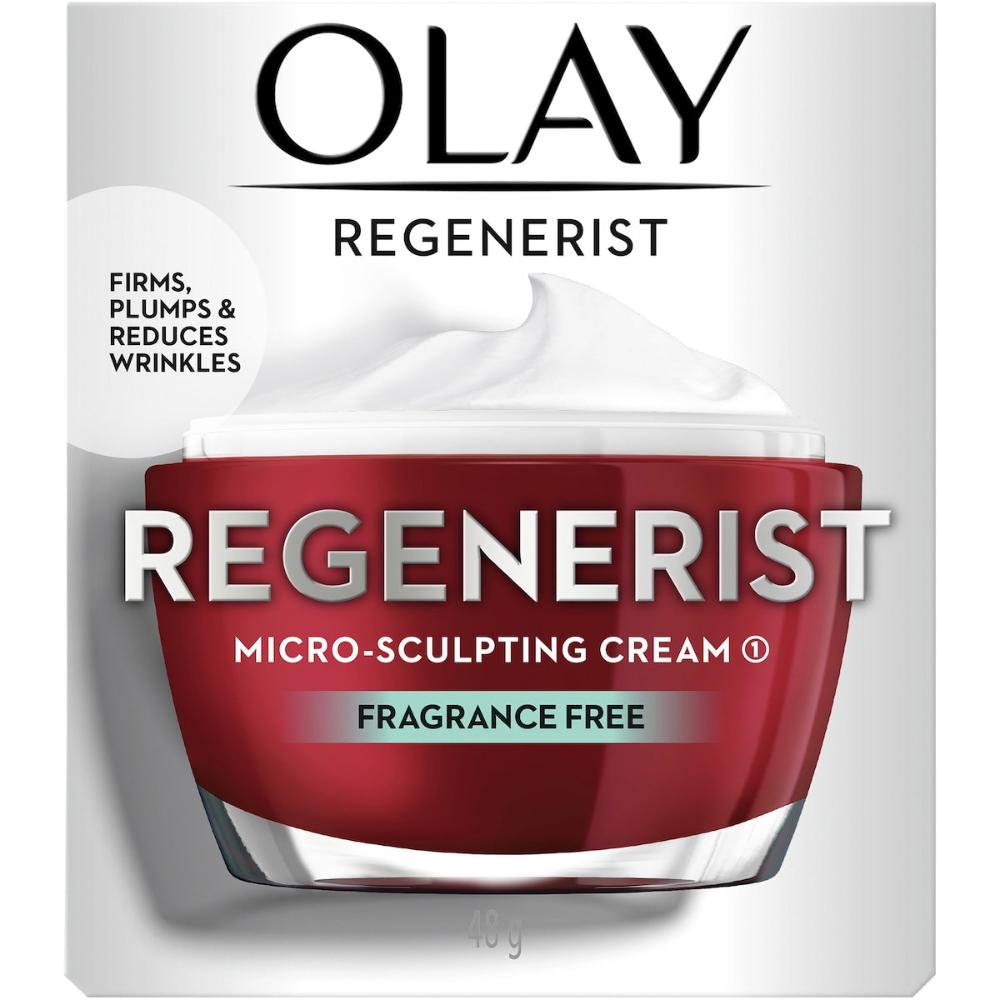 2 x Olay Regenerist Face Cream Moisturiser Fragrance Free 48g