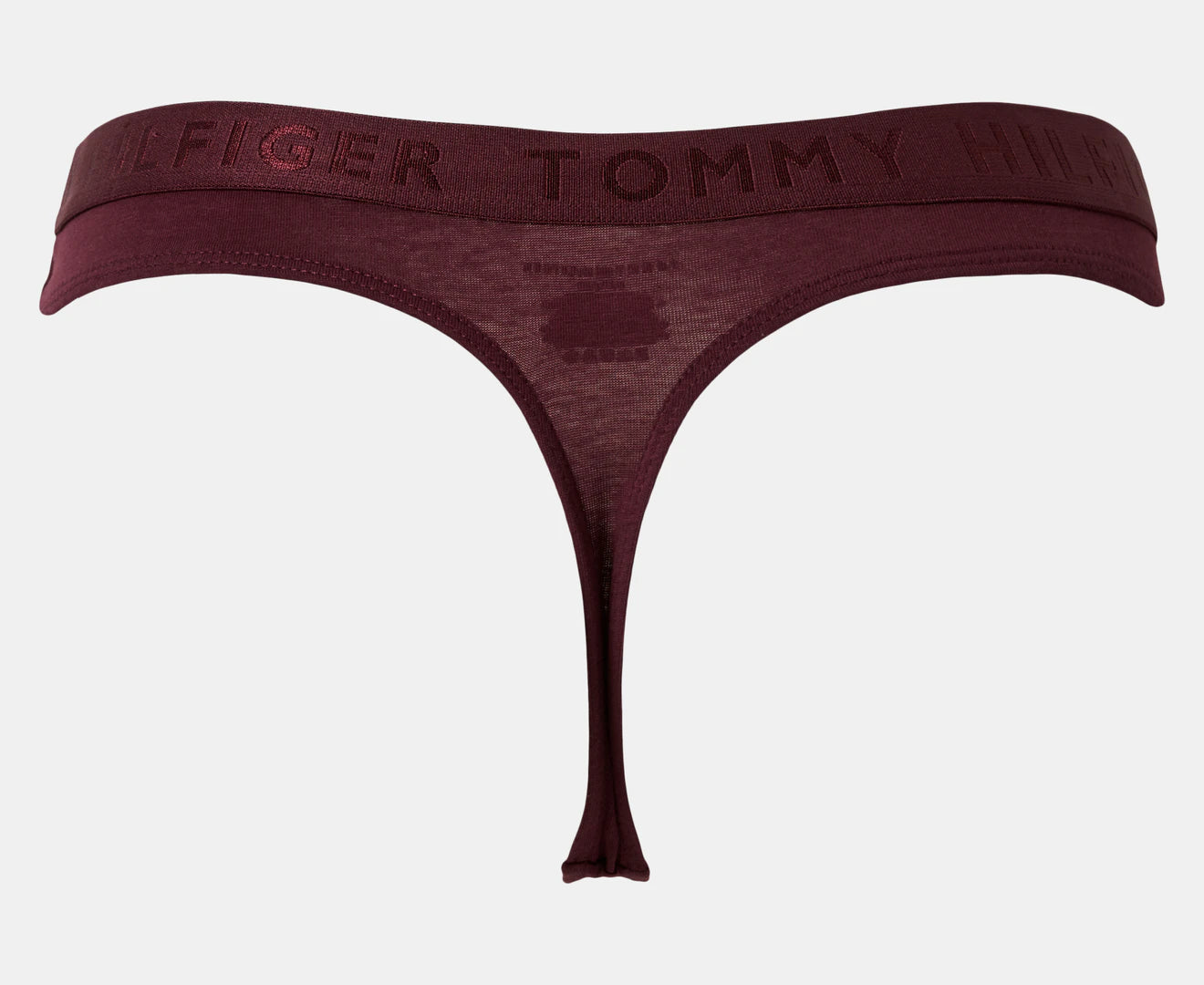 Tommy Hilfiger Women's Cotton Thong 3-Pack - Wine/Beige/Black