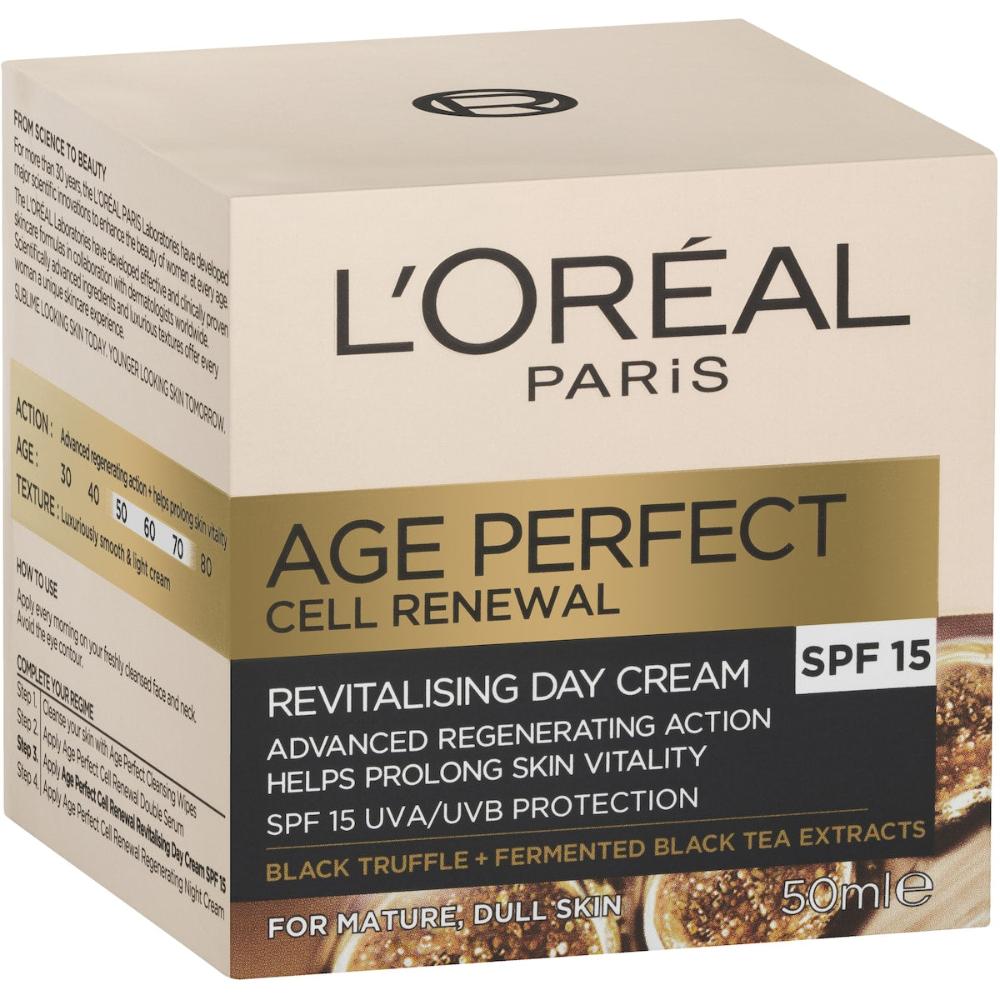 2 x L'oreal Paris Age Perfect Cell Renewal Day Cream Spf15 50ml