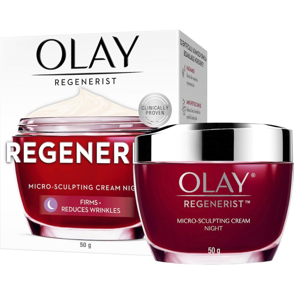 2 x Olay Regenerist Micro-sculpting Night Face Cream Moisturiser 50g