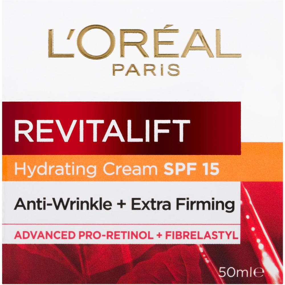 2 x L'oreal Paris Revitalift Hydrating Cream Spf15 50ml