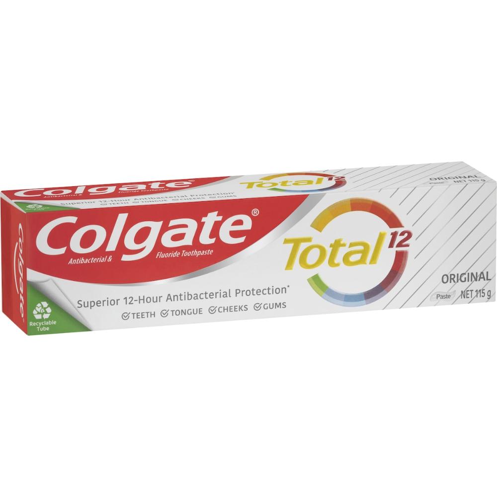 5 x Colgate Antibacterial Toothpaste Total Original 115g