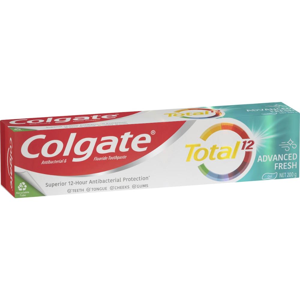 5 x Colgate Antibacterial Toothpaste Total Advanced Fresh Gel 200g